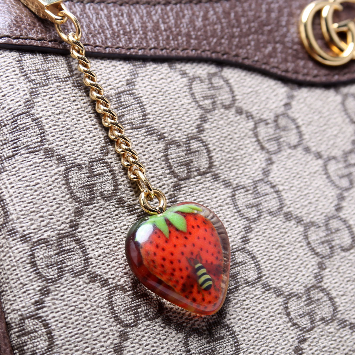 735132 GG Supreme Ophidia Charm Small Handbag