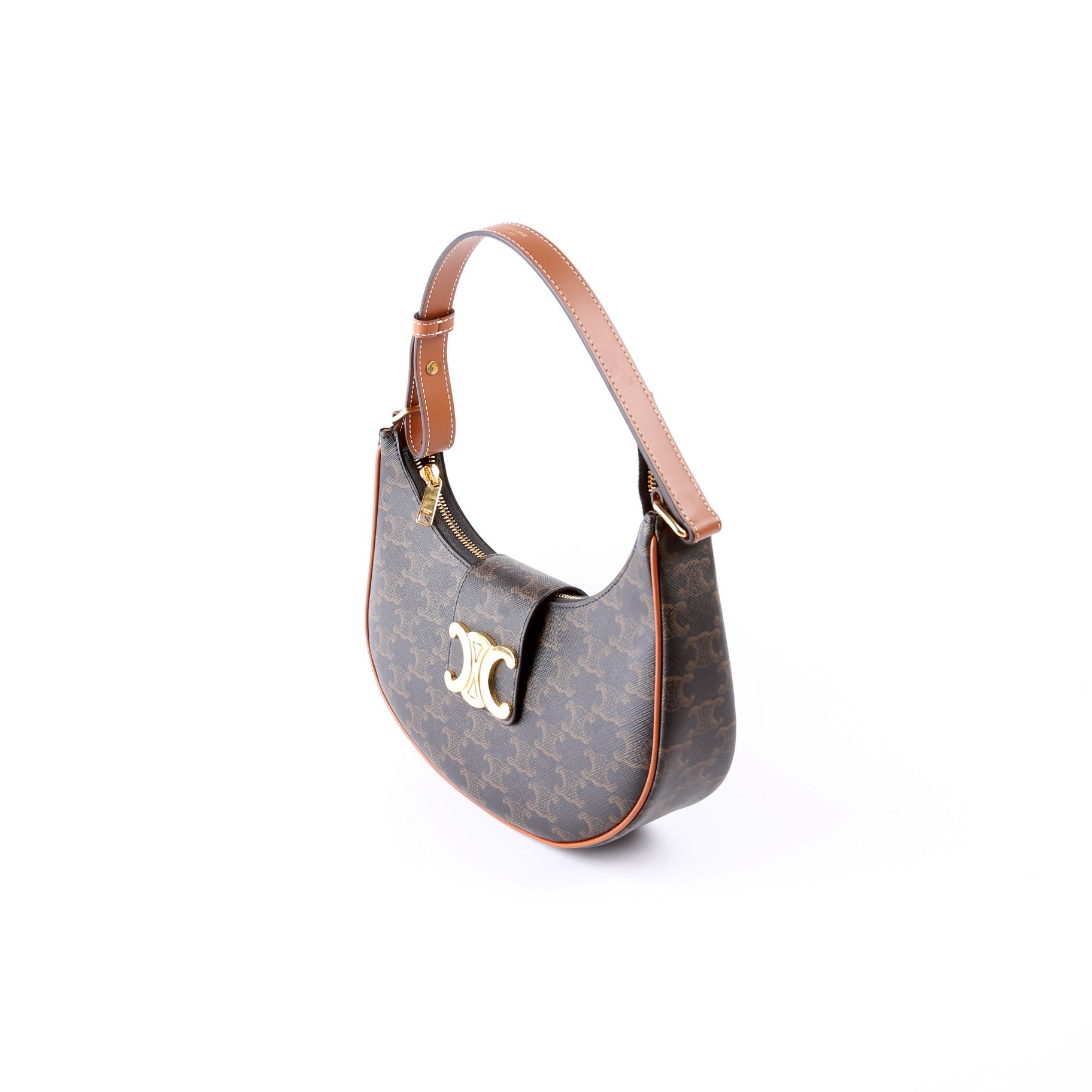 Ava Triomphe Medium Canvas/Calfskin
