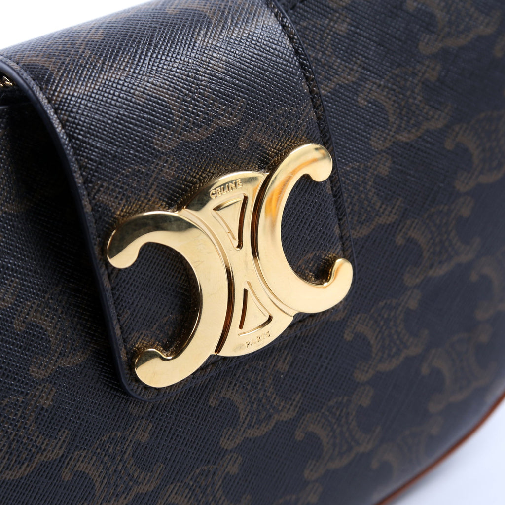 Ava Triomphe Medium Canvas/Calfskin