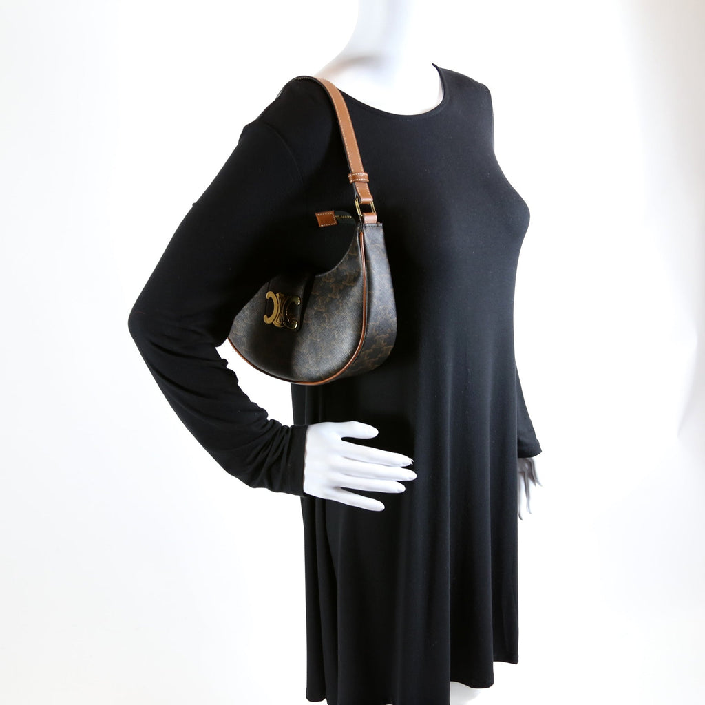 Ava Triomphe Medium Canvas/Calfskin