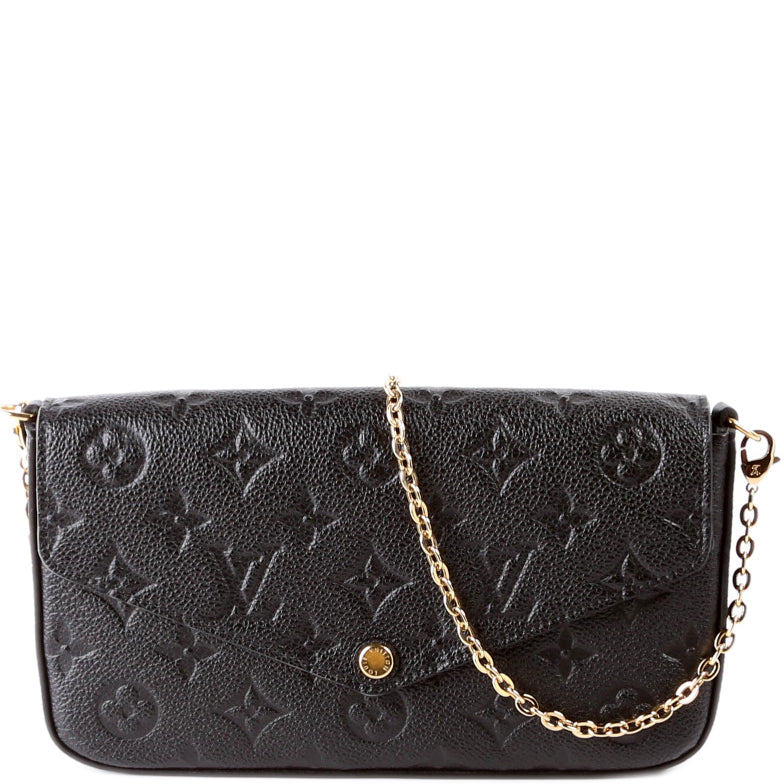 Pochette Felicie Empreinte Black