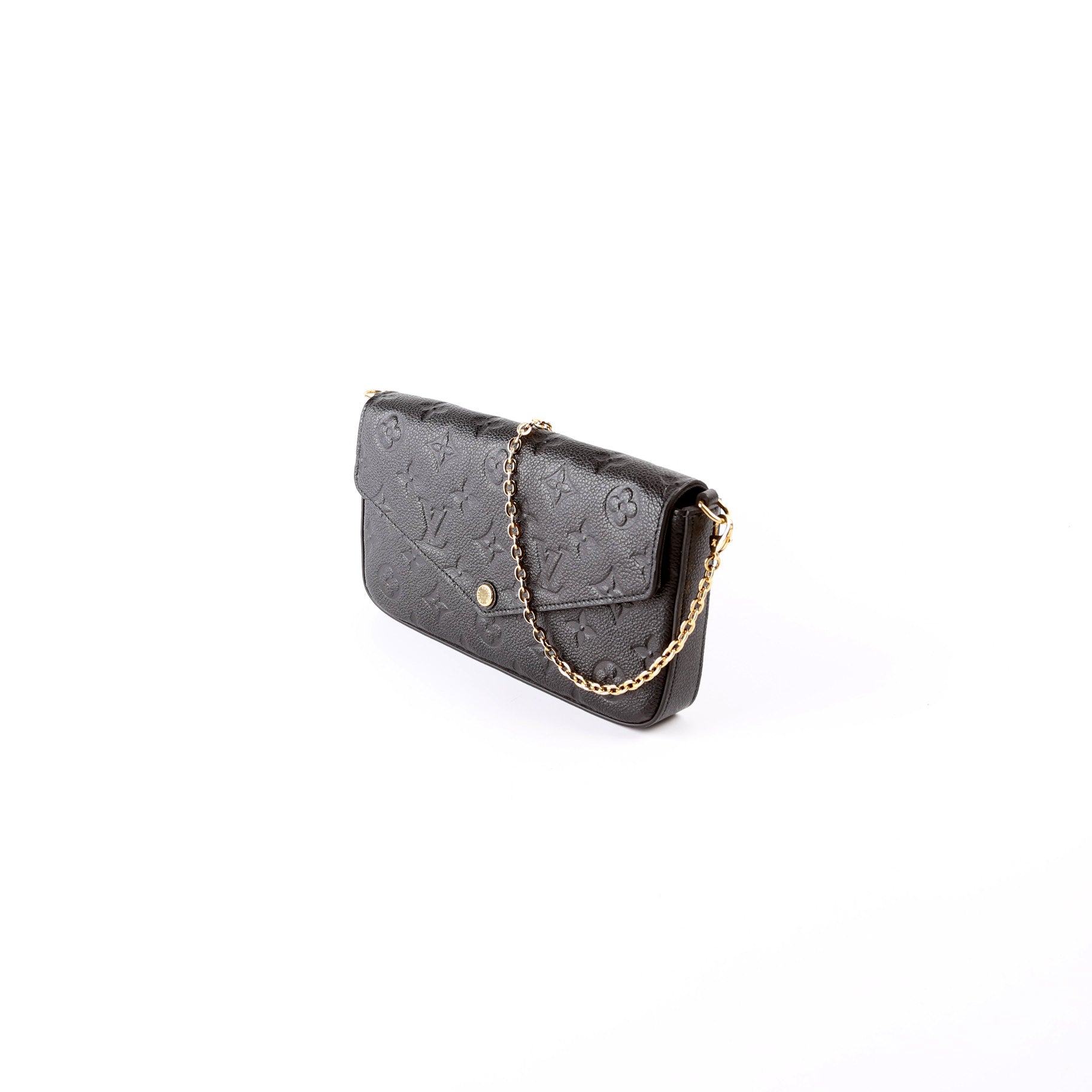 Pochette Felicie Empreinte Black