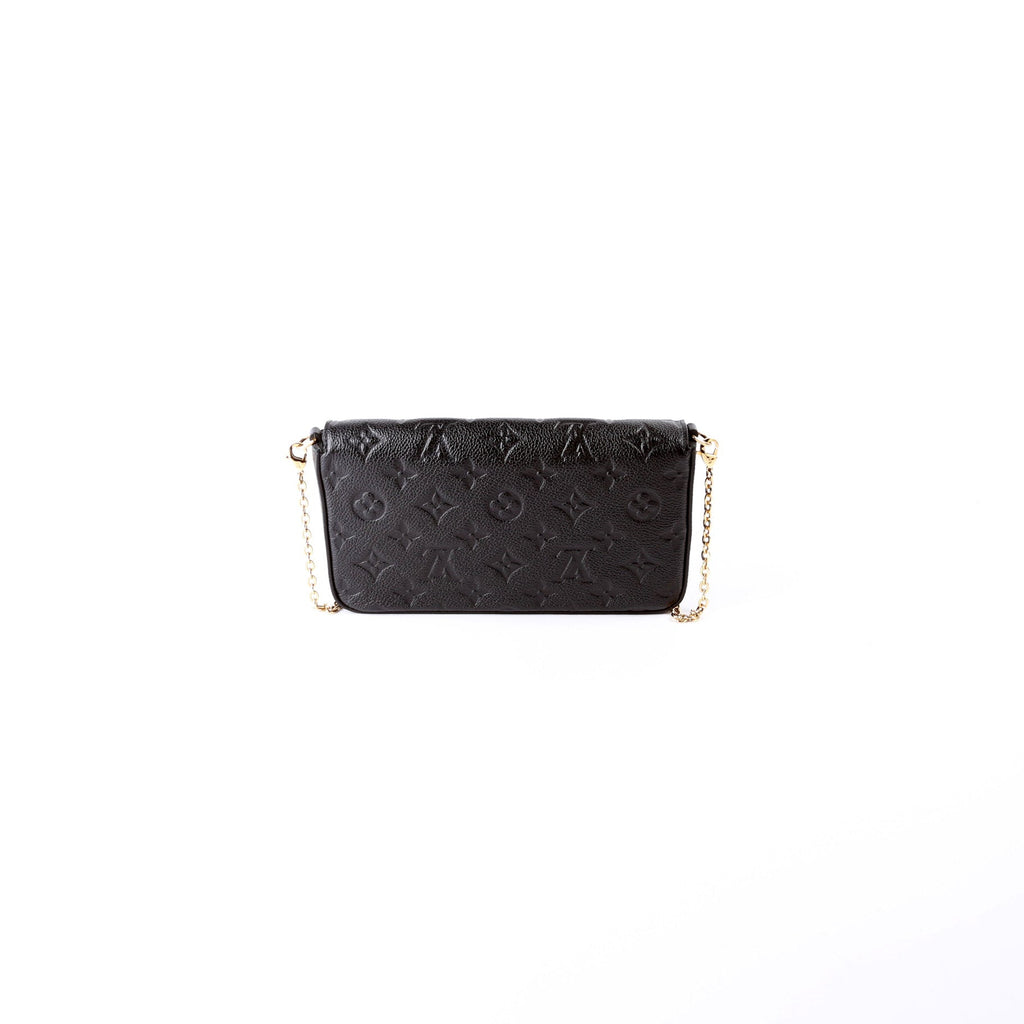 Pochette Felicie Empreinte Black