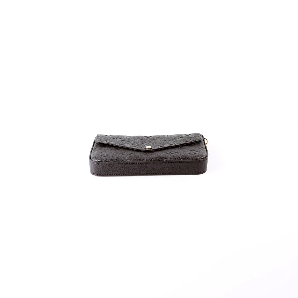 Pochette Felicie Empreinte Black