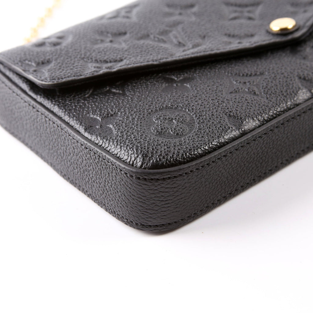 Pochette Felicie Empreinte Black