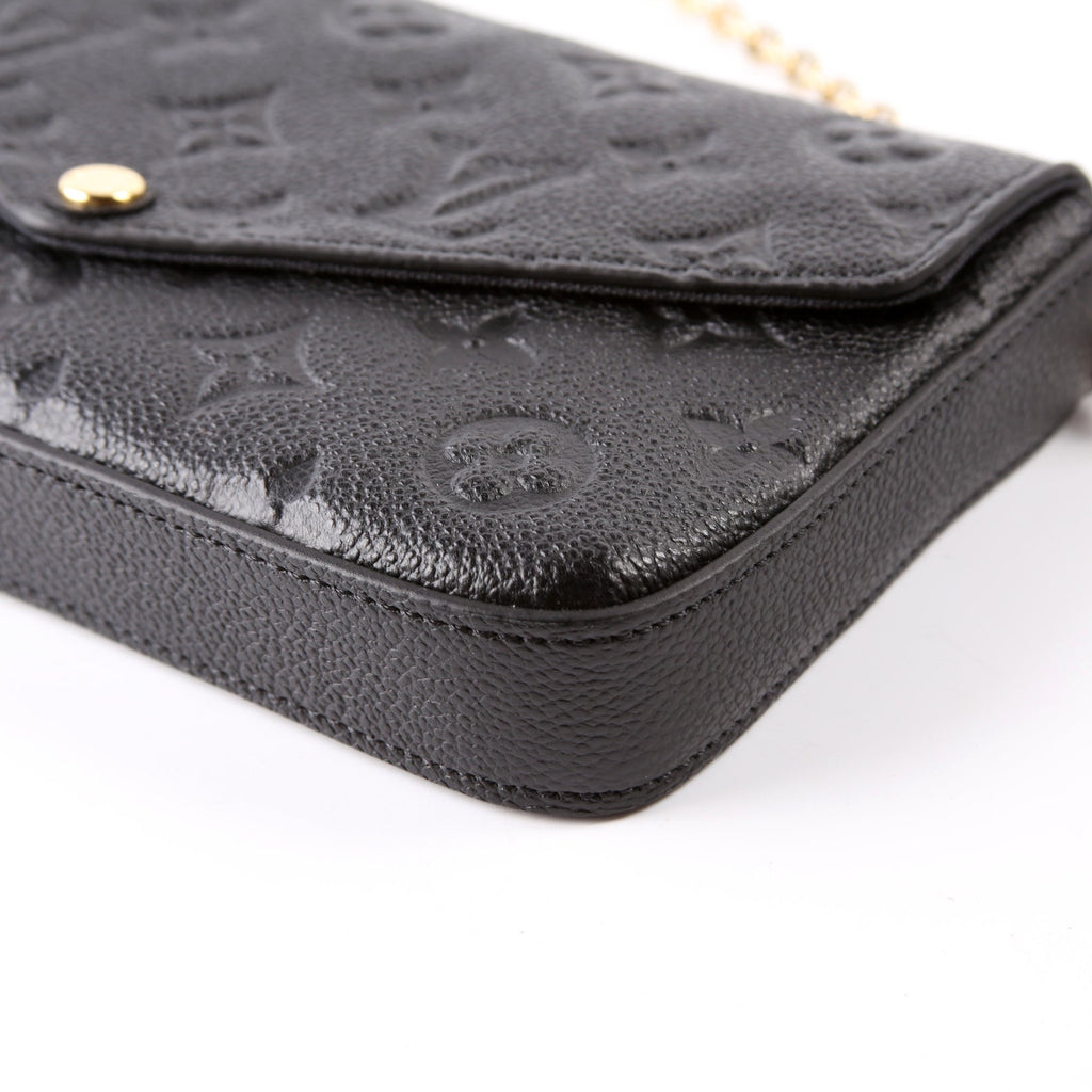 Pochette Felicie Empreinte Black
