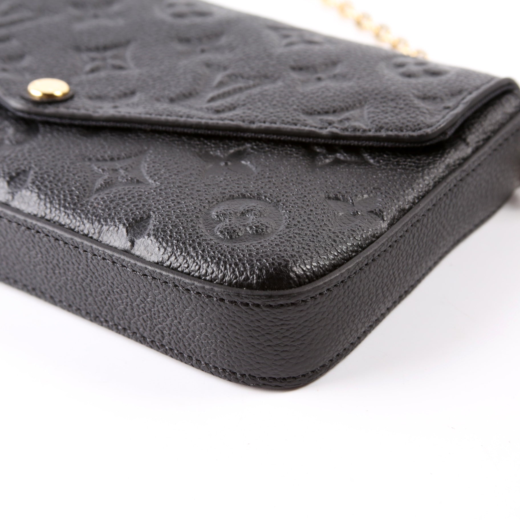 Pochette Felicie Empreinte Black