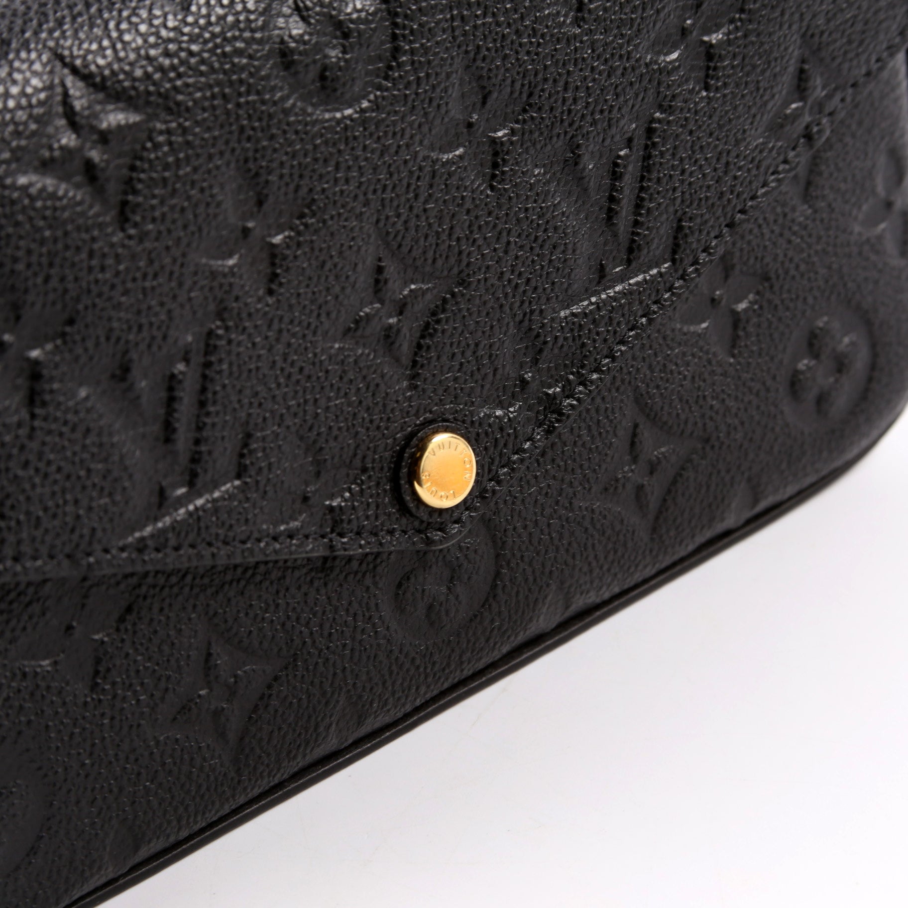 Pochette Felicie Empreinte Black