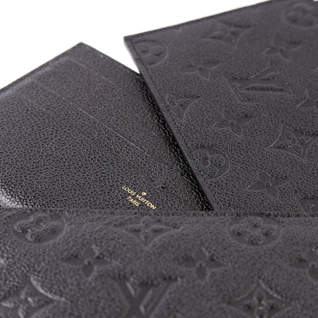 Pochette Felicie Empreinte Black