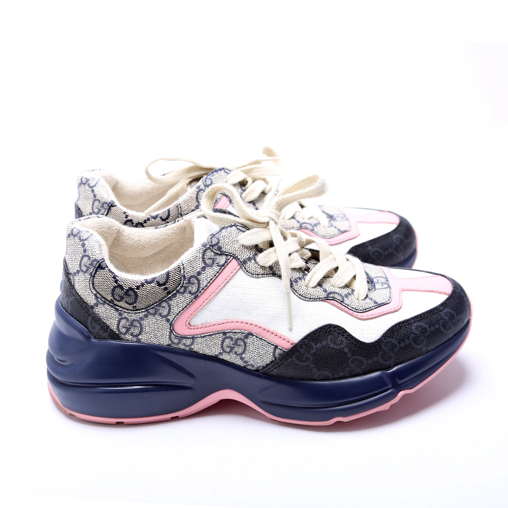 Rhyton Mixed GG Sneakers Size 37 Multi