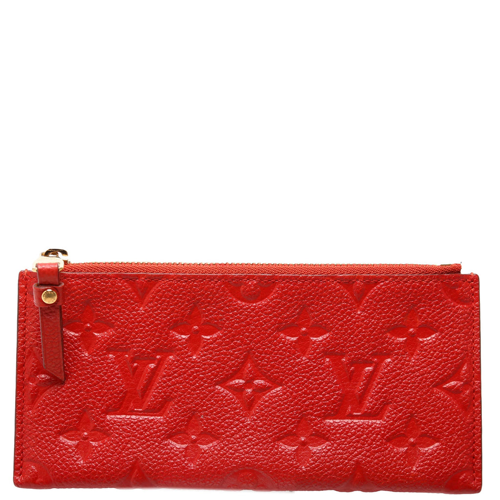 Pochette Felicie Zip Insert Only Empreinte Red