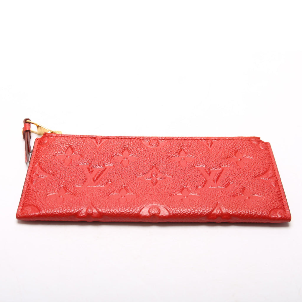 Pochette Felicie Zip Insert Only Empreinte Red