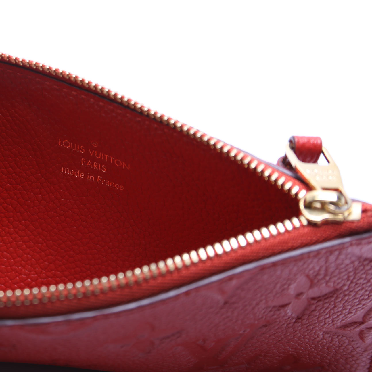 Pochette Felicie Zip Insert Only Empreinte Red