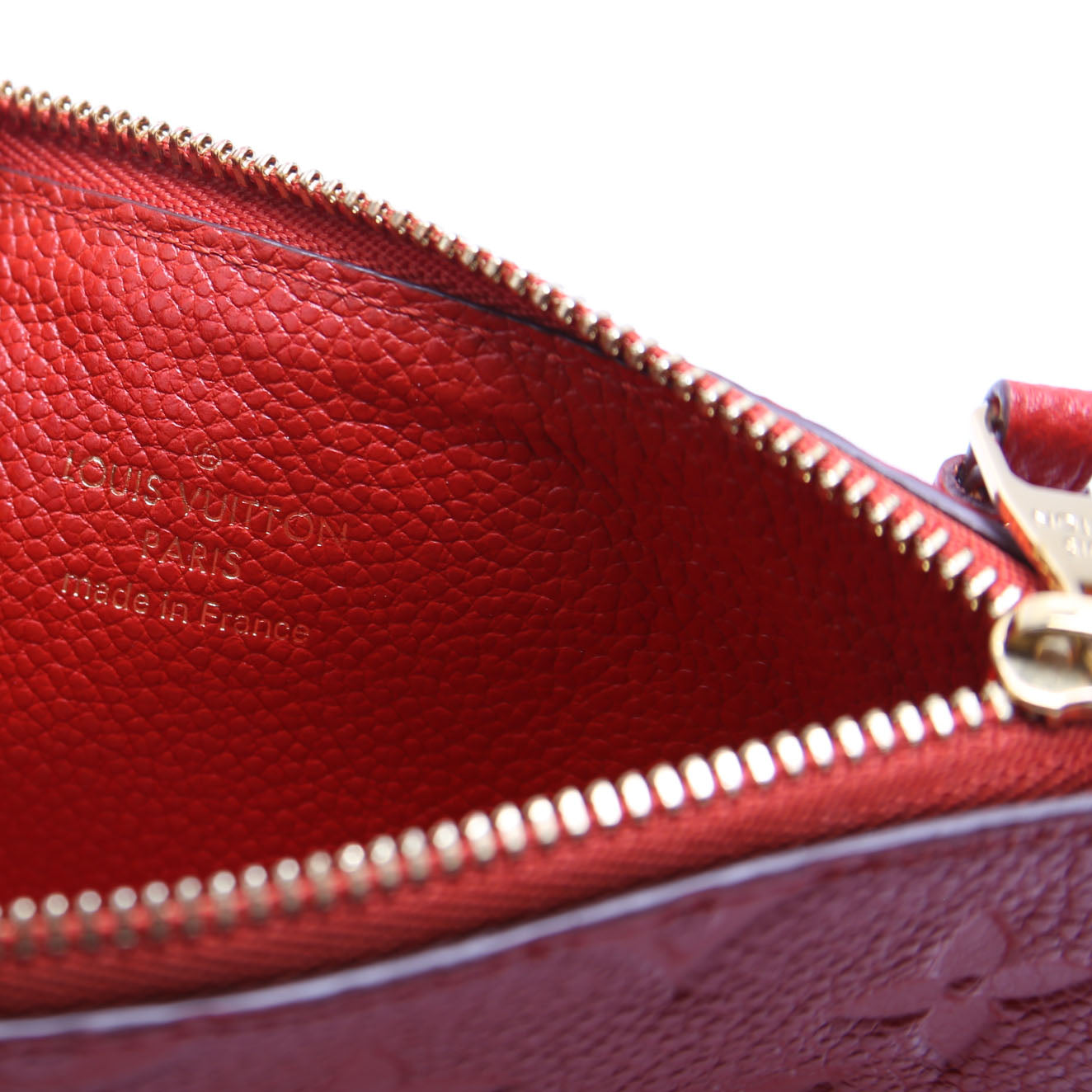 Pochette Felicie Zip Insert Only Empreinte Red