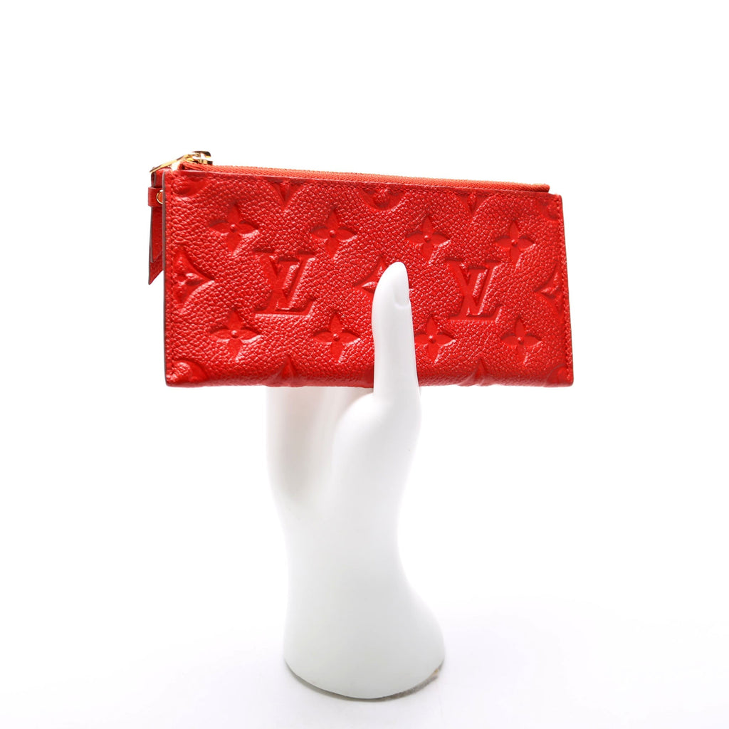 Pochette Felicie Zip Insert Only Empreinte Red