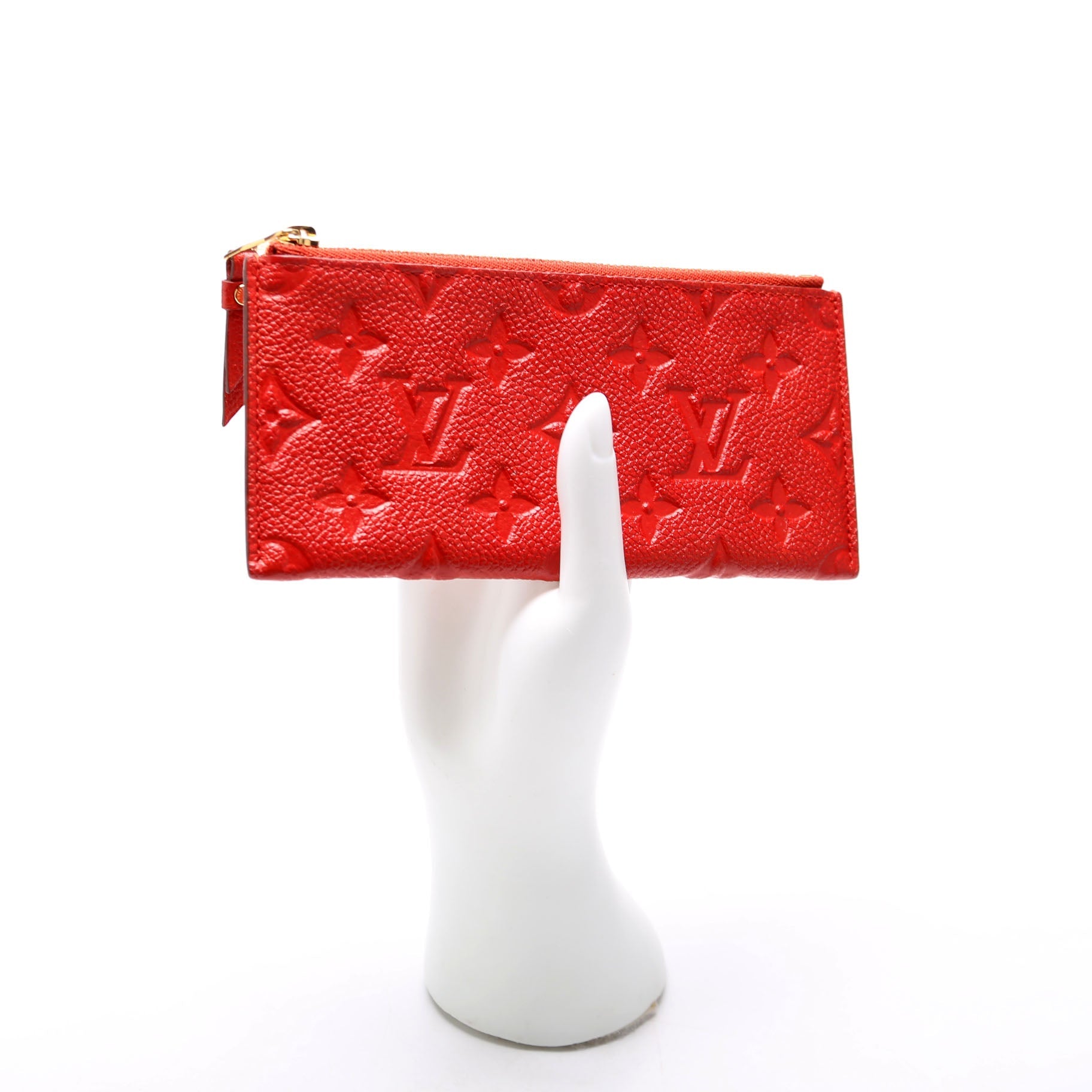 Pochette Felicie Zip Insert Only Empreinte Red