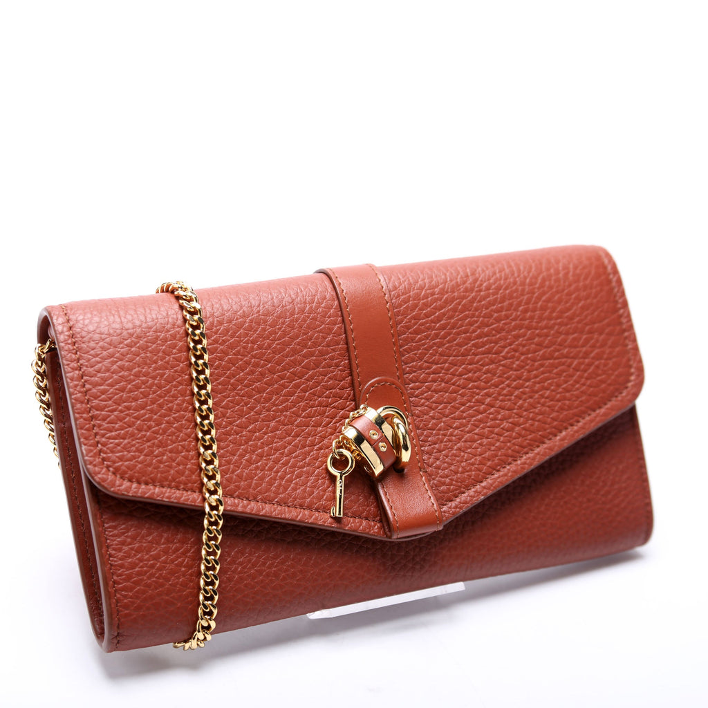 Aby Grain Leather WOC Brown
