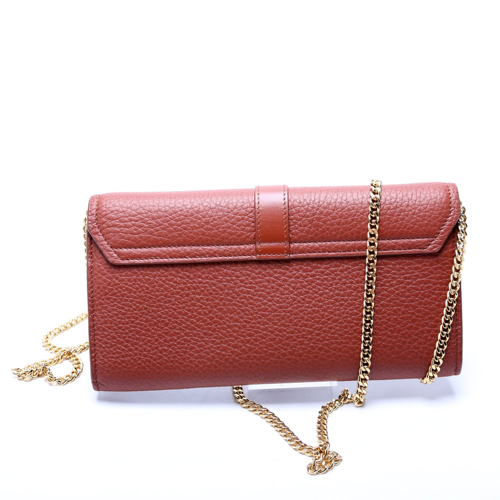 Aby Grain Leather WOC Brown