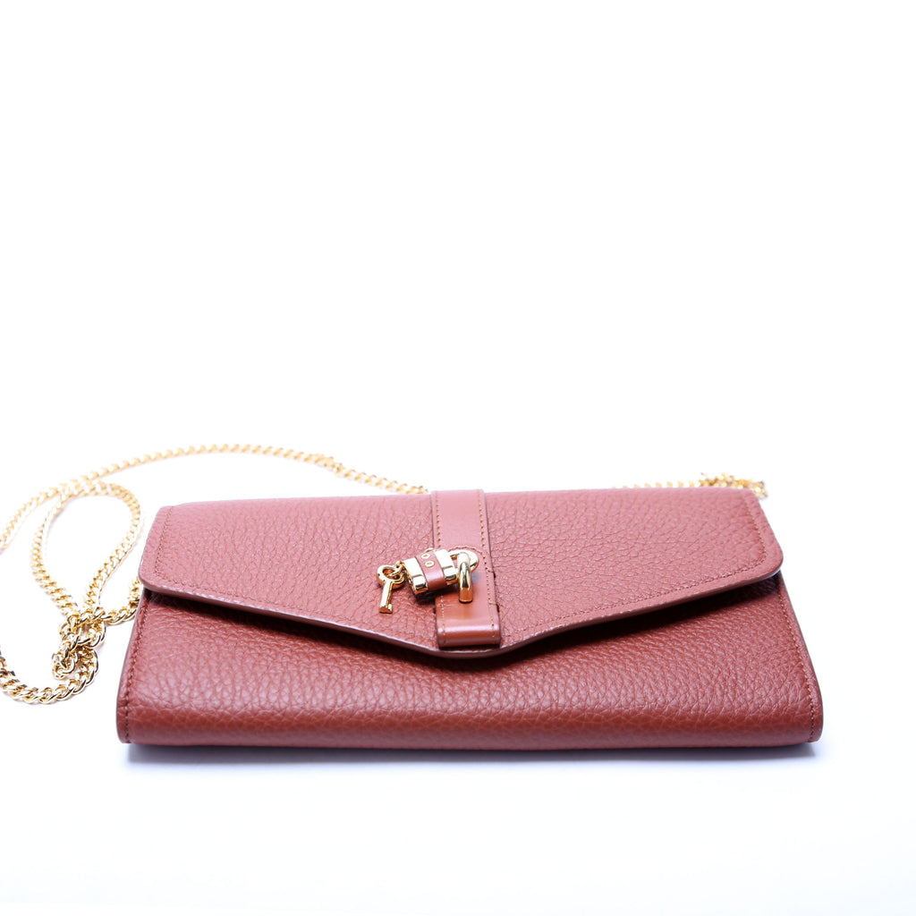 Aby Grain Leather WOC Brown