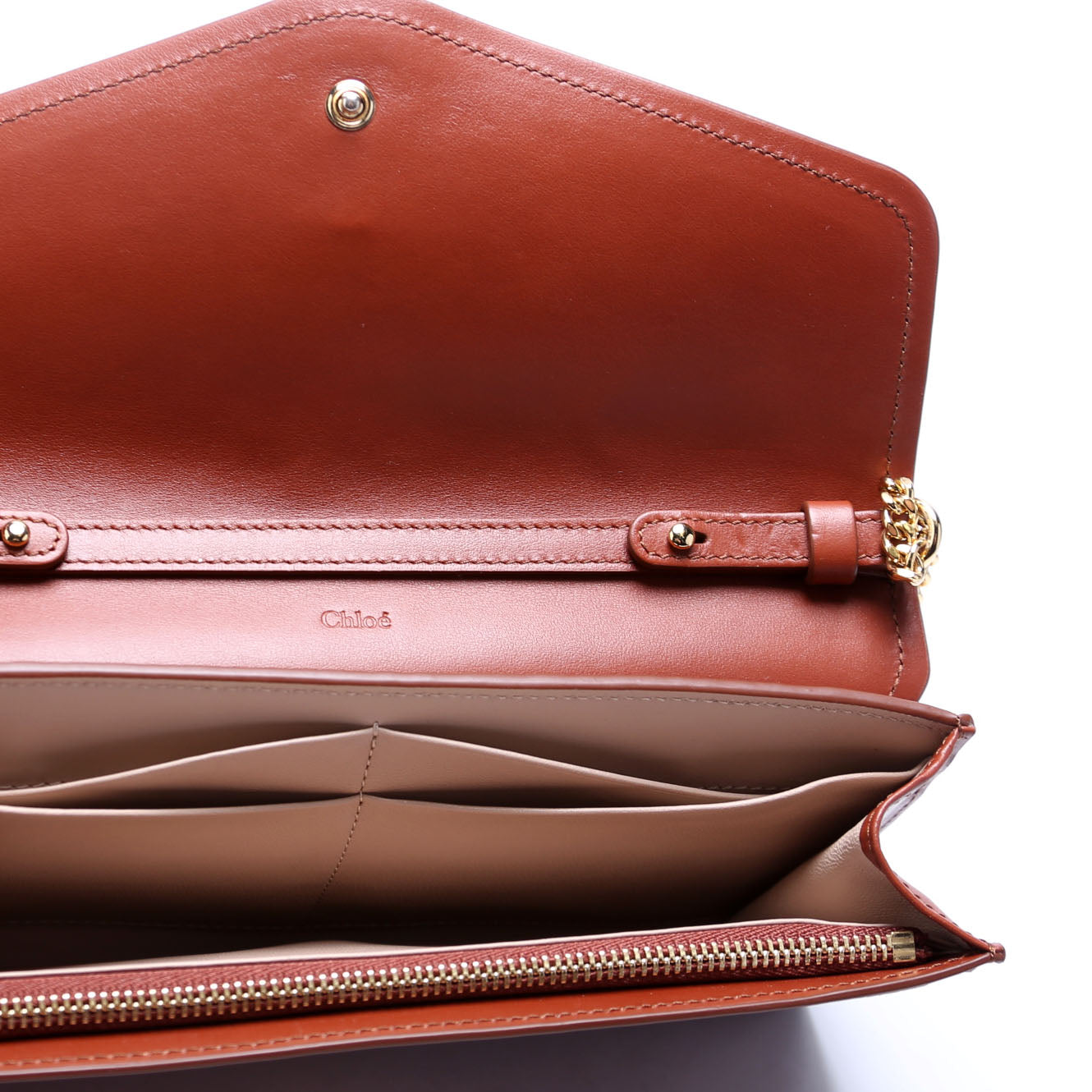 Aby Grain Leather WOC Brown