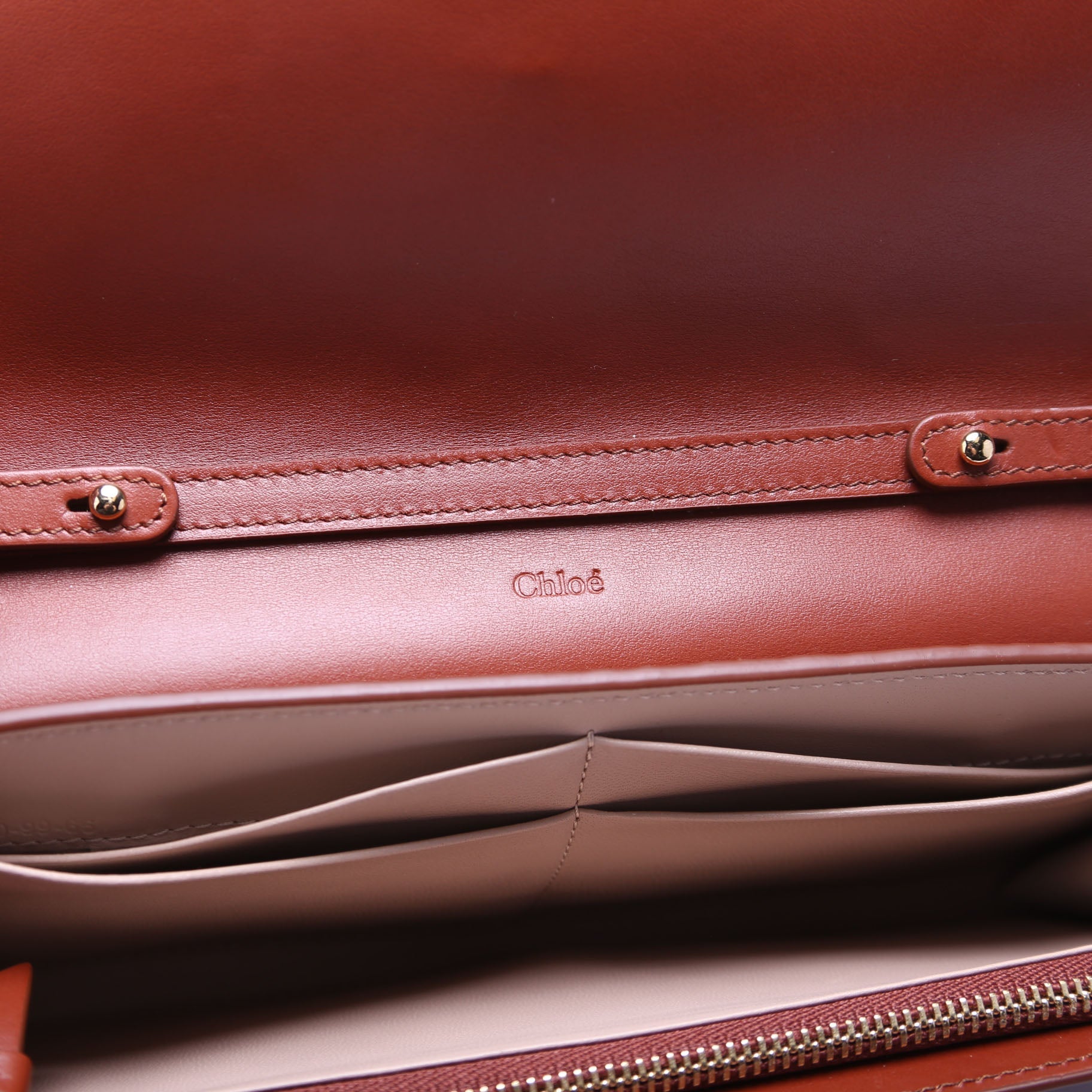 Aby Grain Leather WOC Brown