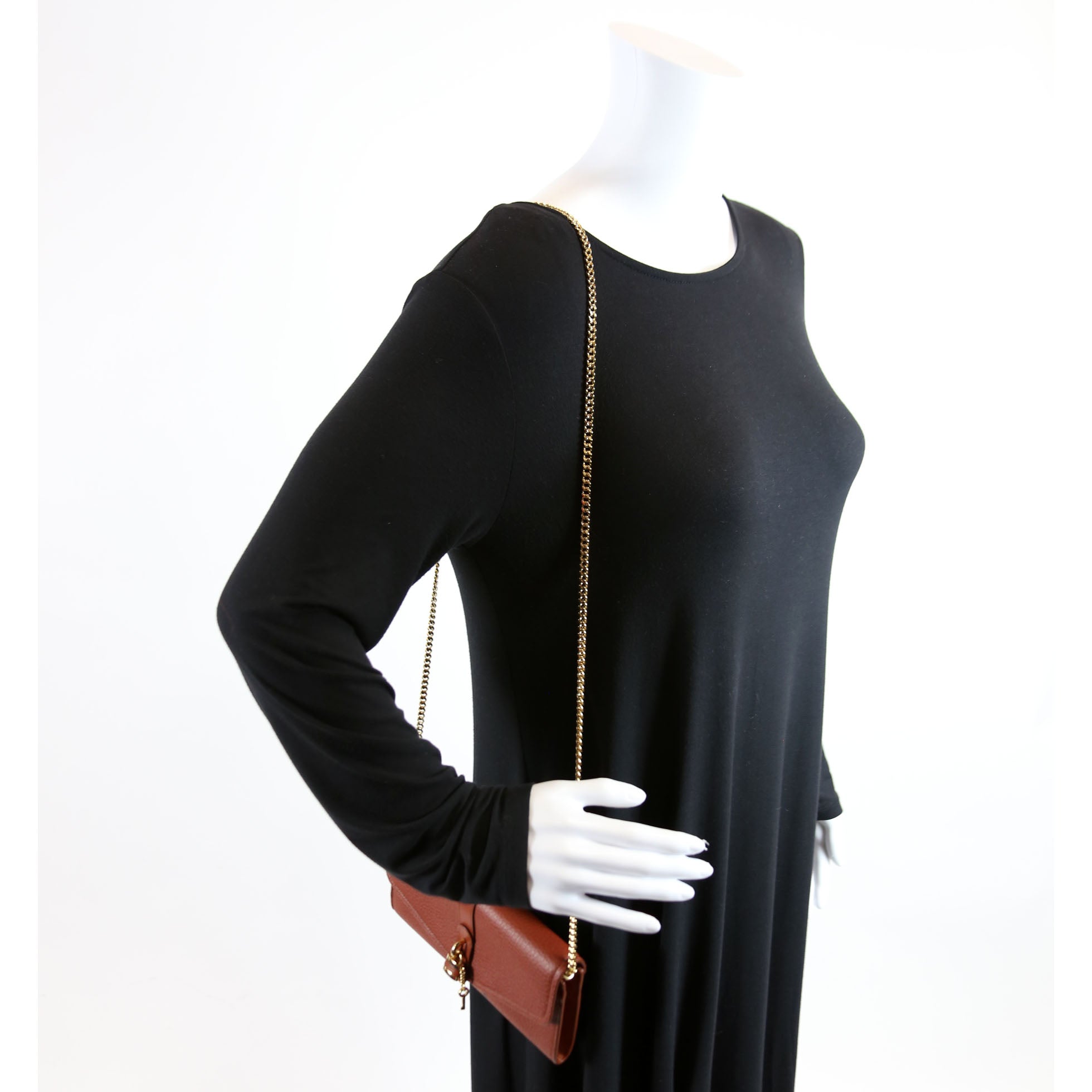 Aby Grain Leather WOC Brown