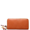 Alphabet Zip Around Wallet Brown
