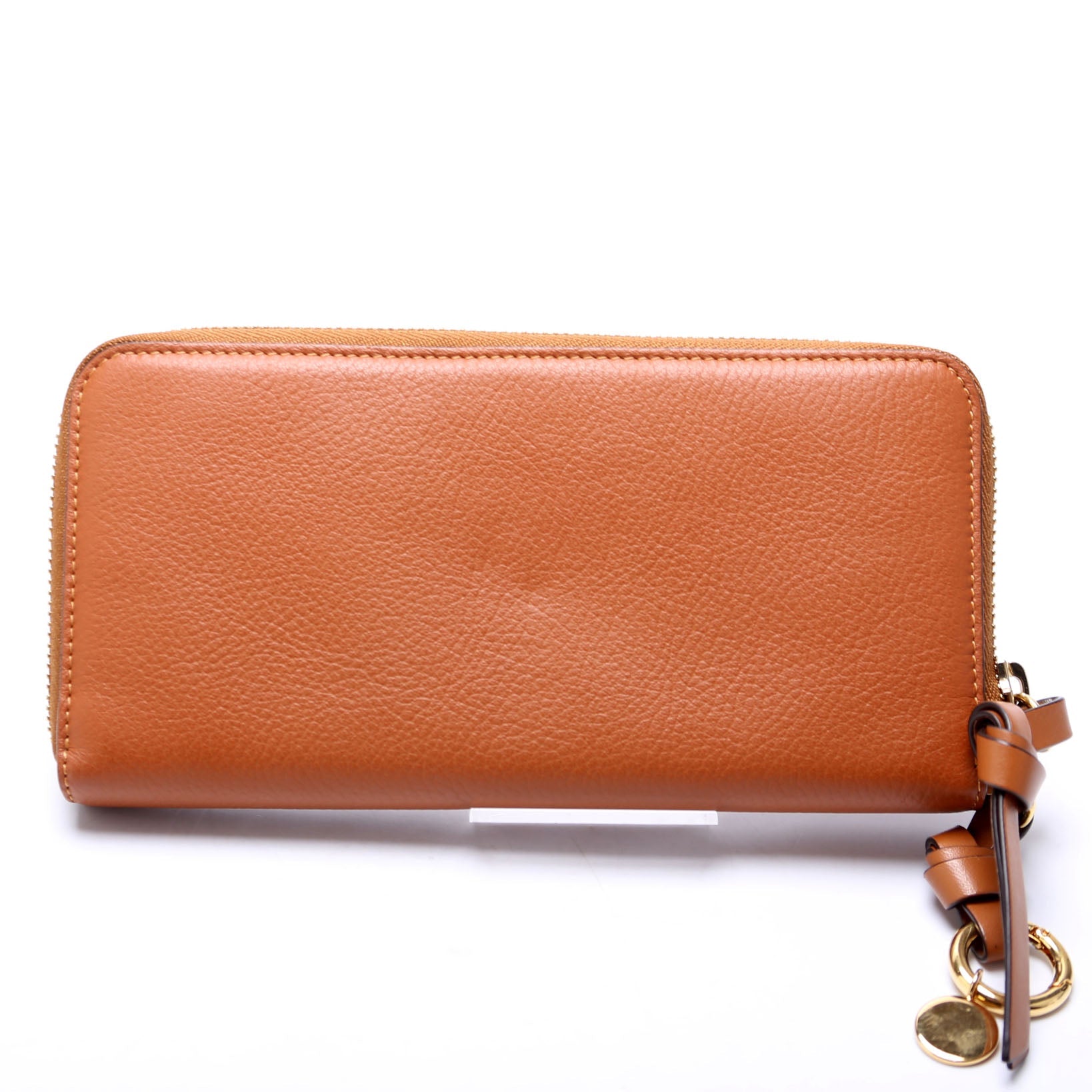 Alphabet Zip Around Wallet Brown