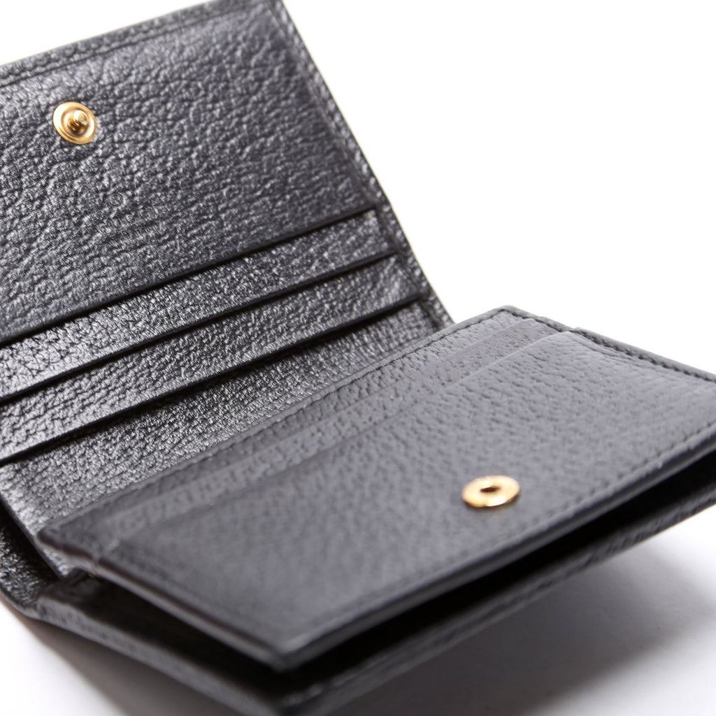 Gucci 658244 Diana Card Case Wallet Black