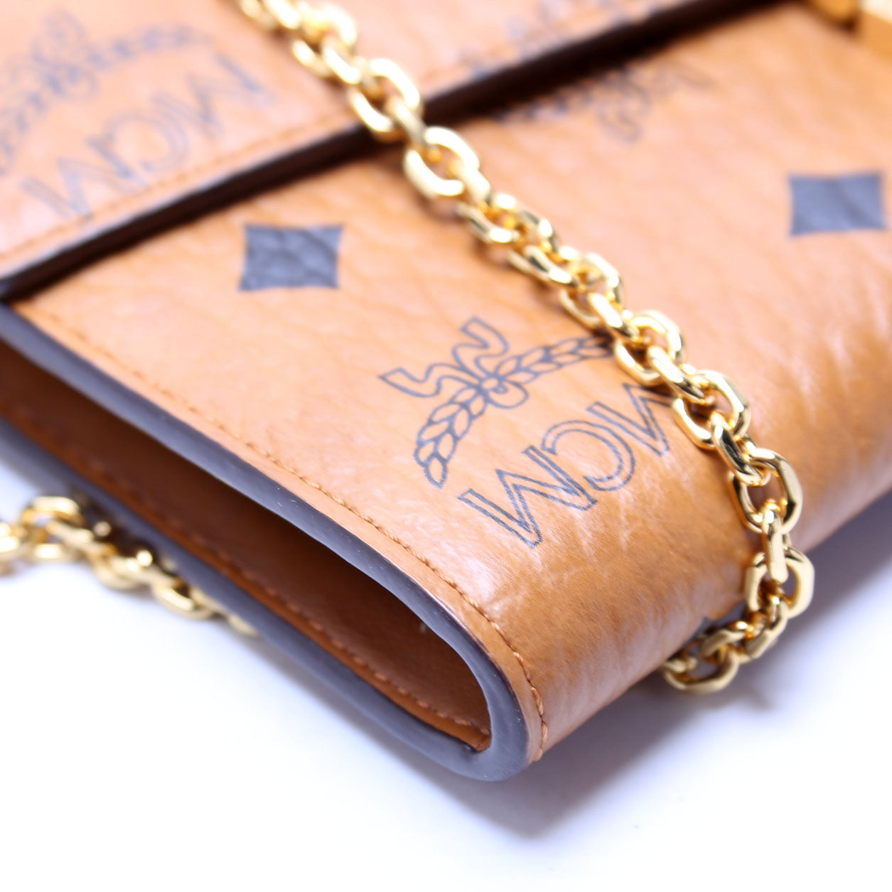 Visetos Tracy Chain Wallet Cognac