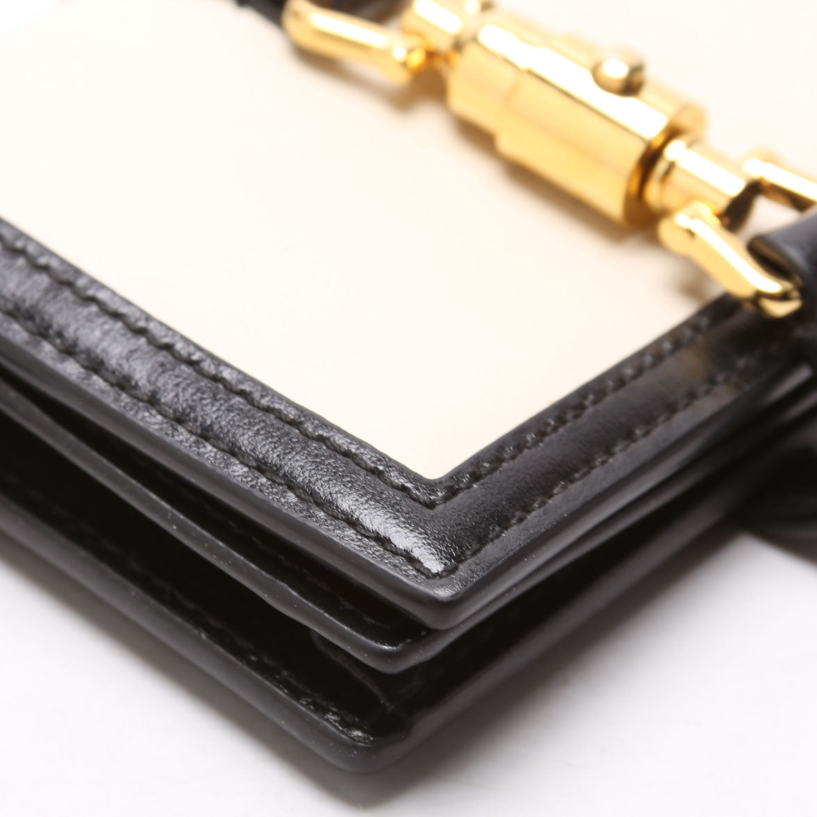 Gucci 645536 Leather Jackie Wallet Black/Cream