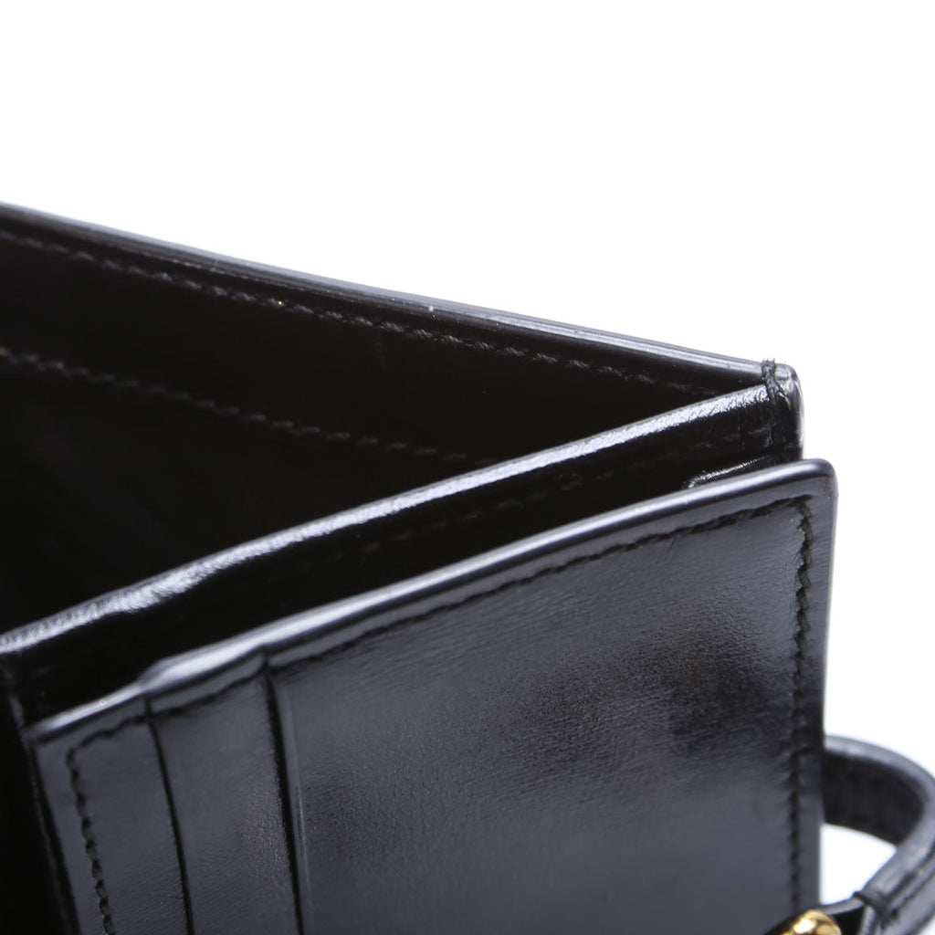 Gucci 645536 Leather Jackie Wallet Black/Cream
