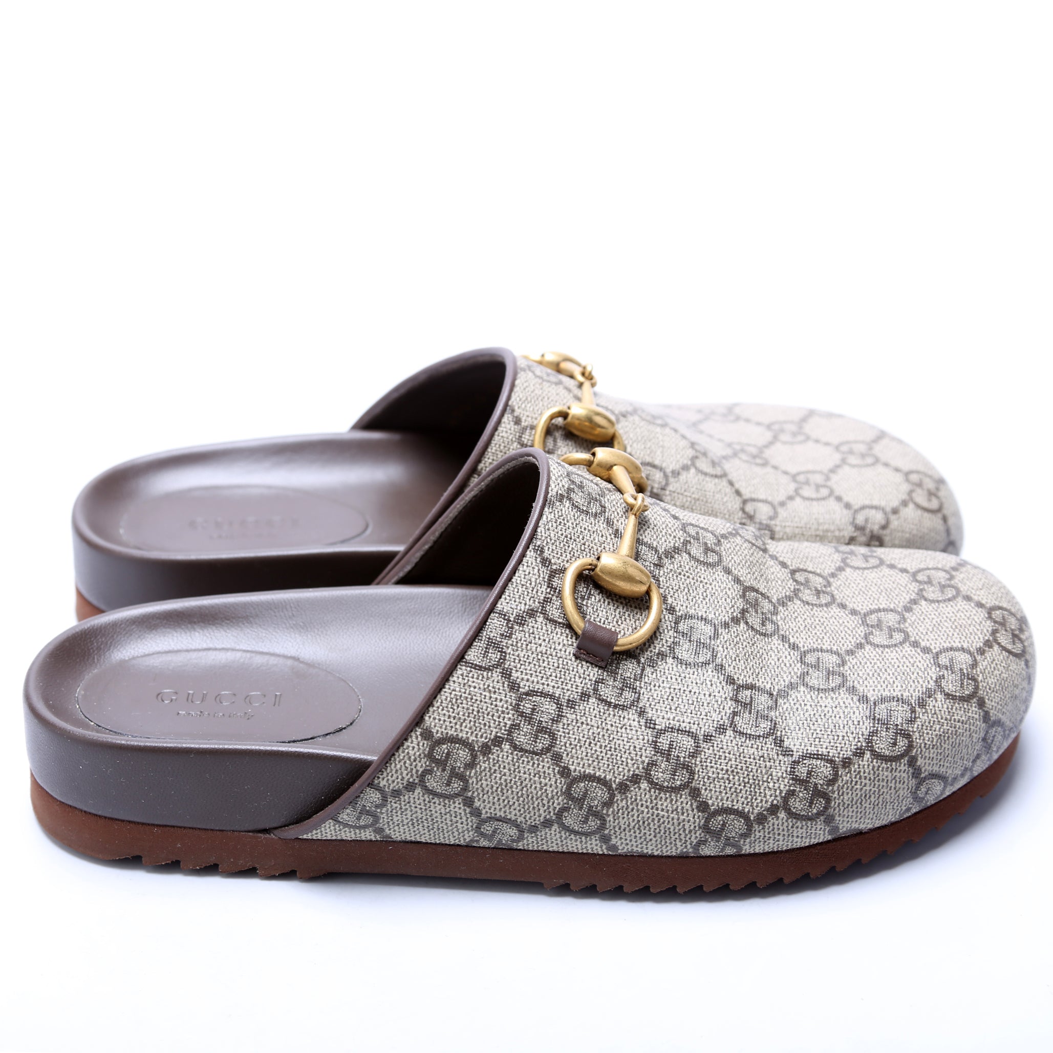 Horsebit GG Supreme Mules Size 36.5 Brown