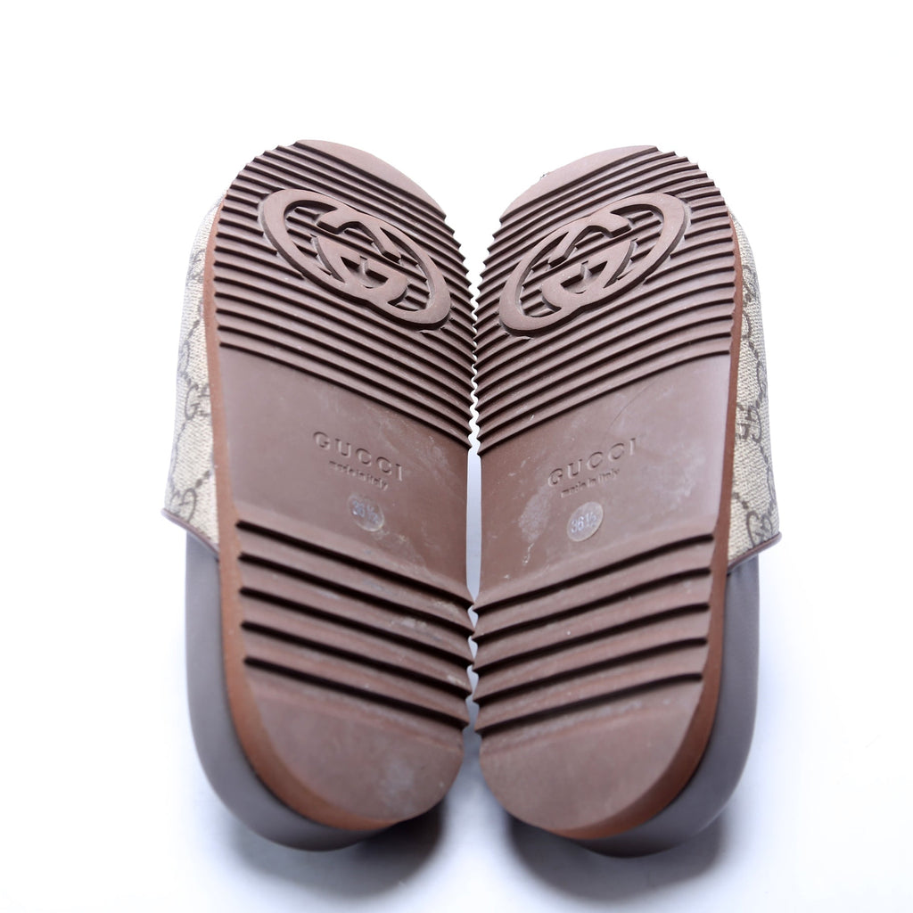 Horsebit GG Supreme Mules Size 36.5 Brown