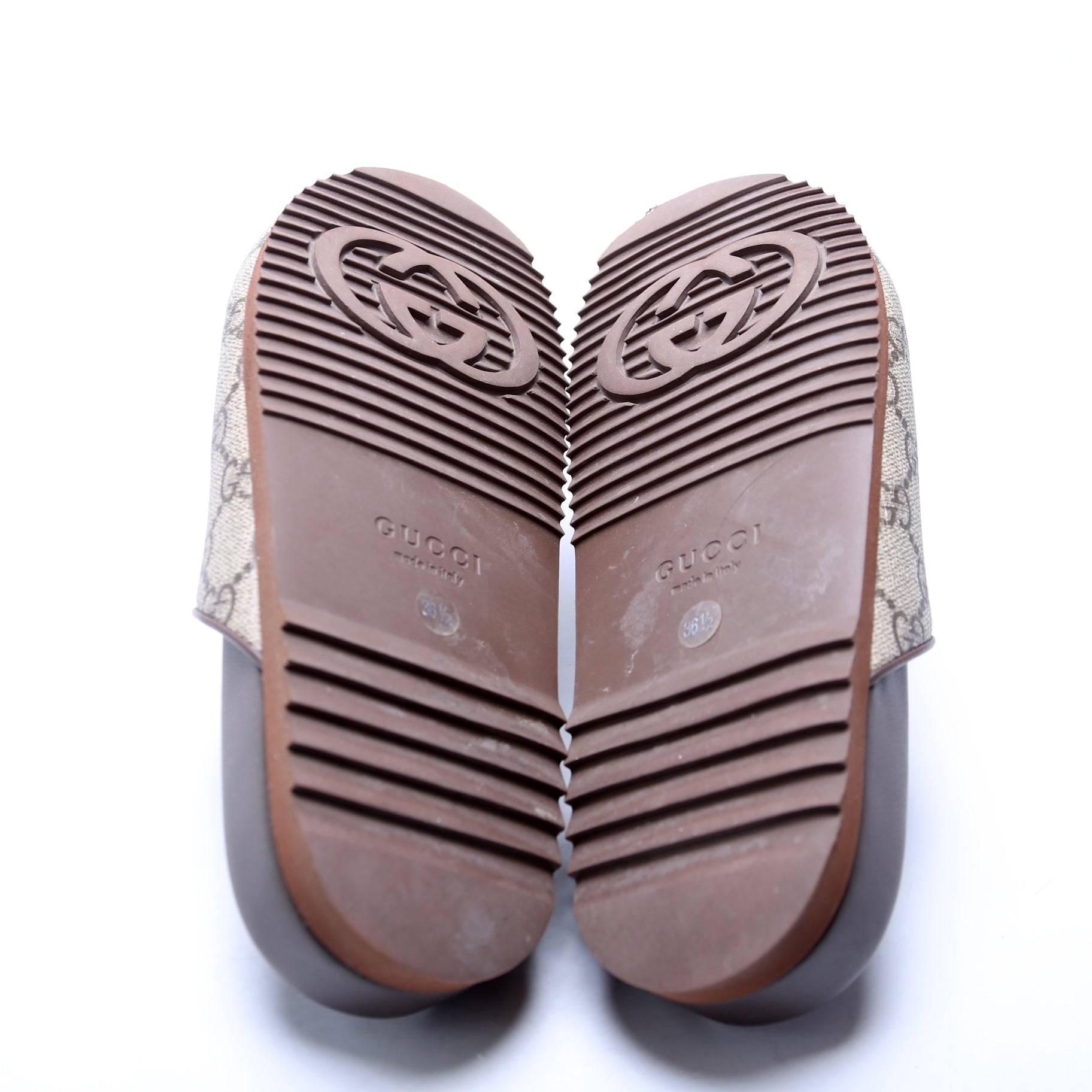 Horsebit GG Supreme Mules Size 36.5 Brown