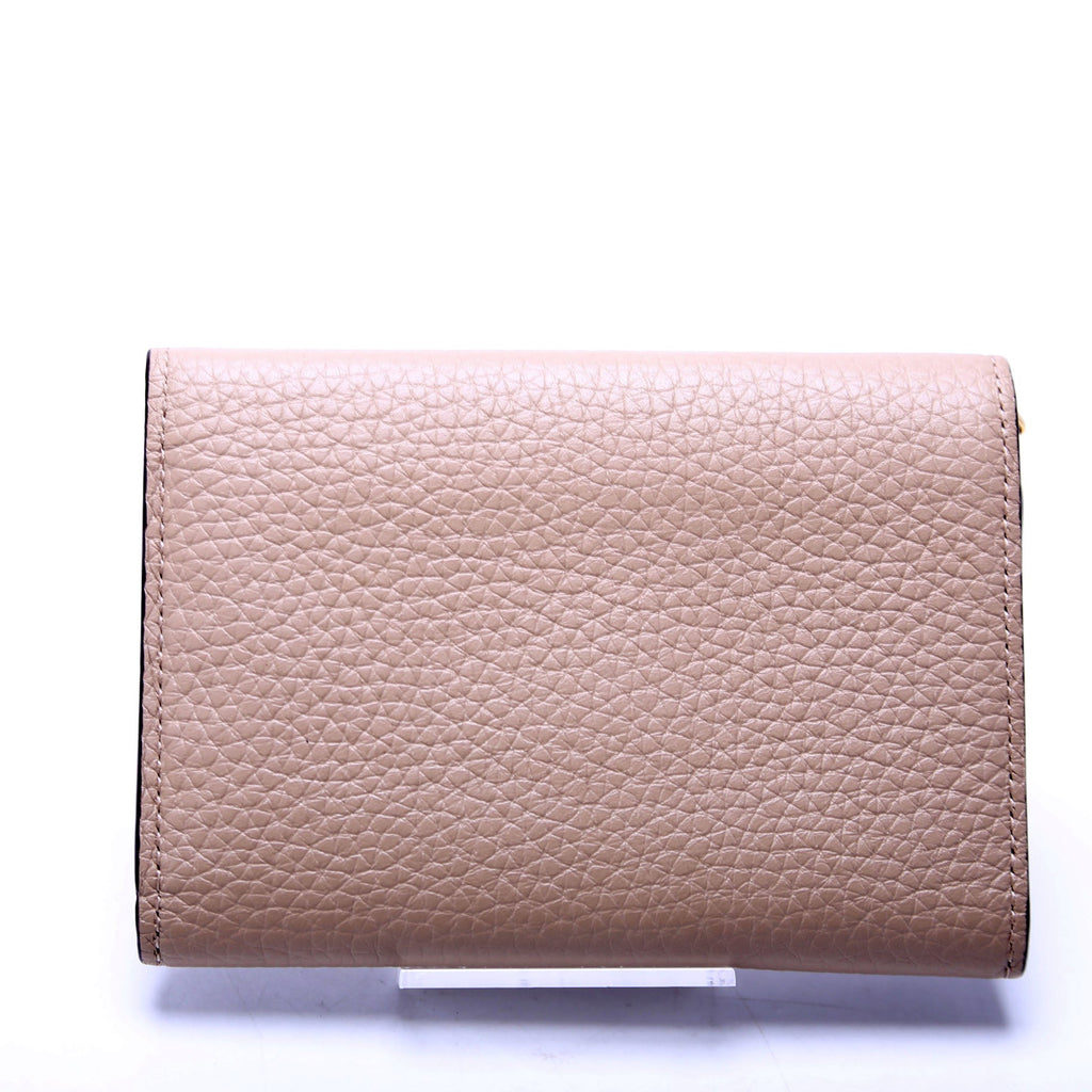 Capucines Wallet Compact Beige