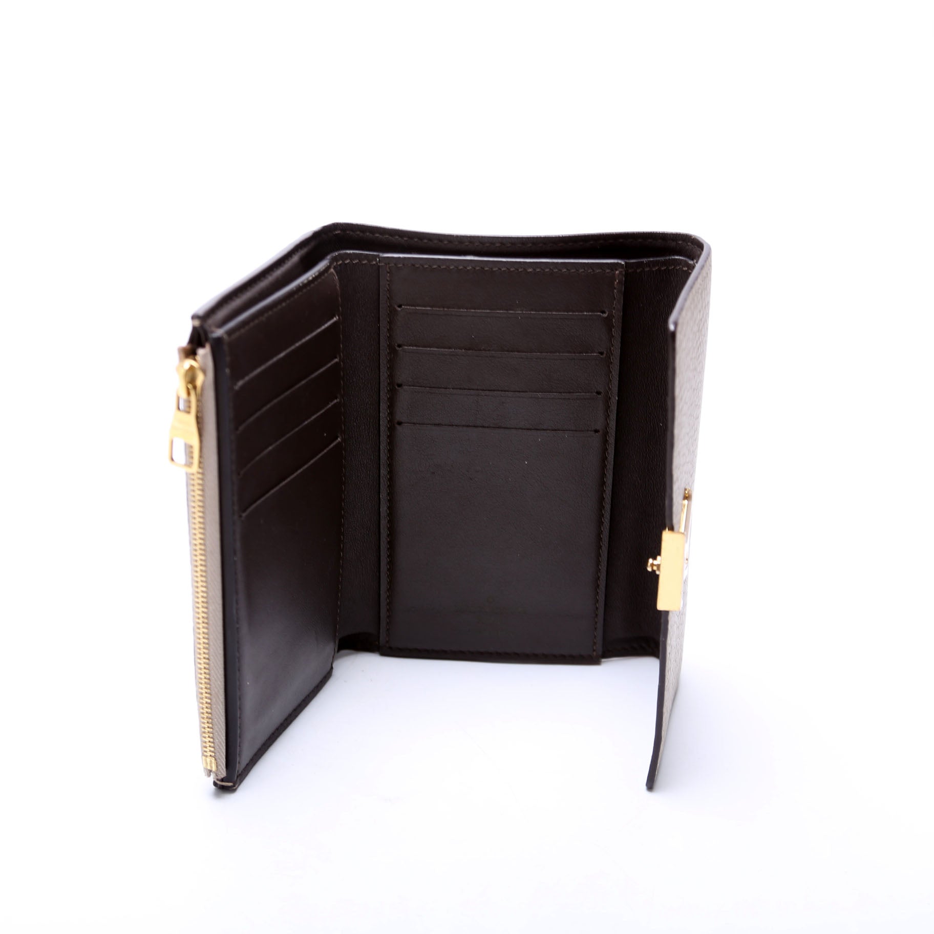 Capucines Wallet Compact Beige