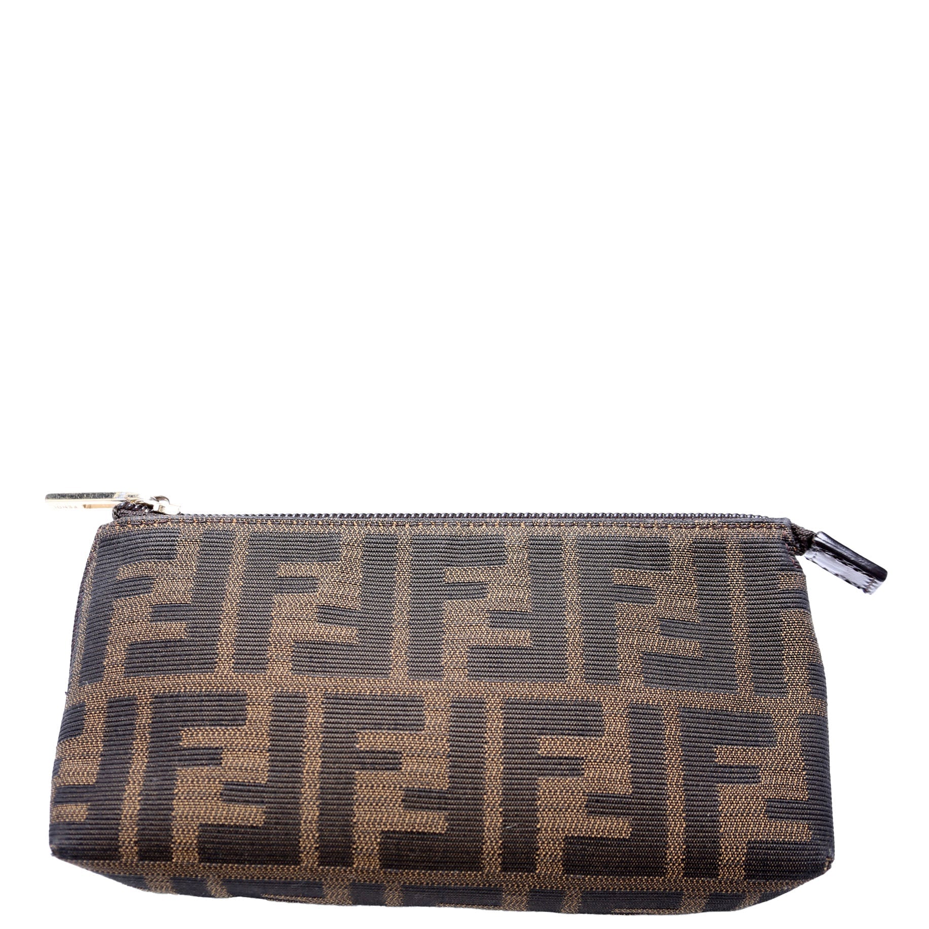7N0037 Zucca Fabric Mini Cosmetic Pouch Brown