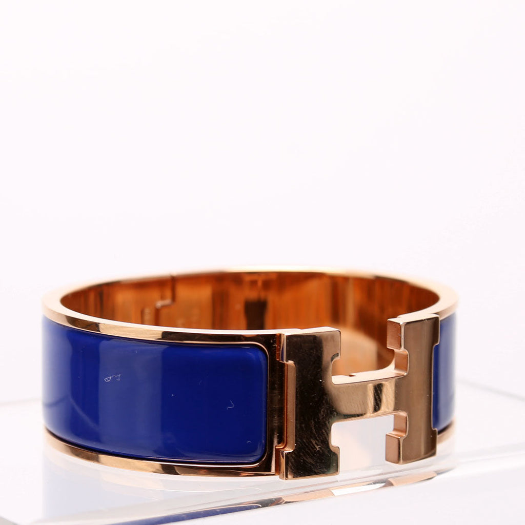 Clic Clac Wide PM Bracelet Gold/Blue