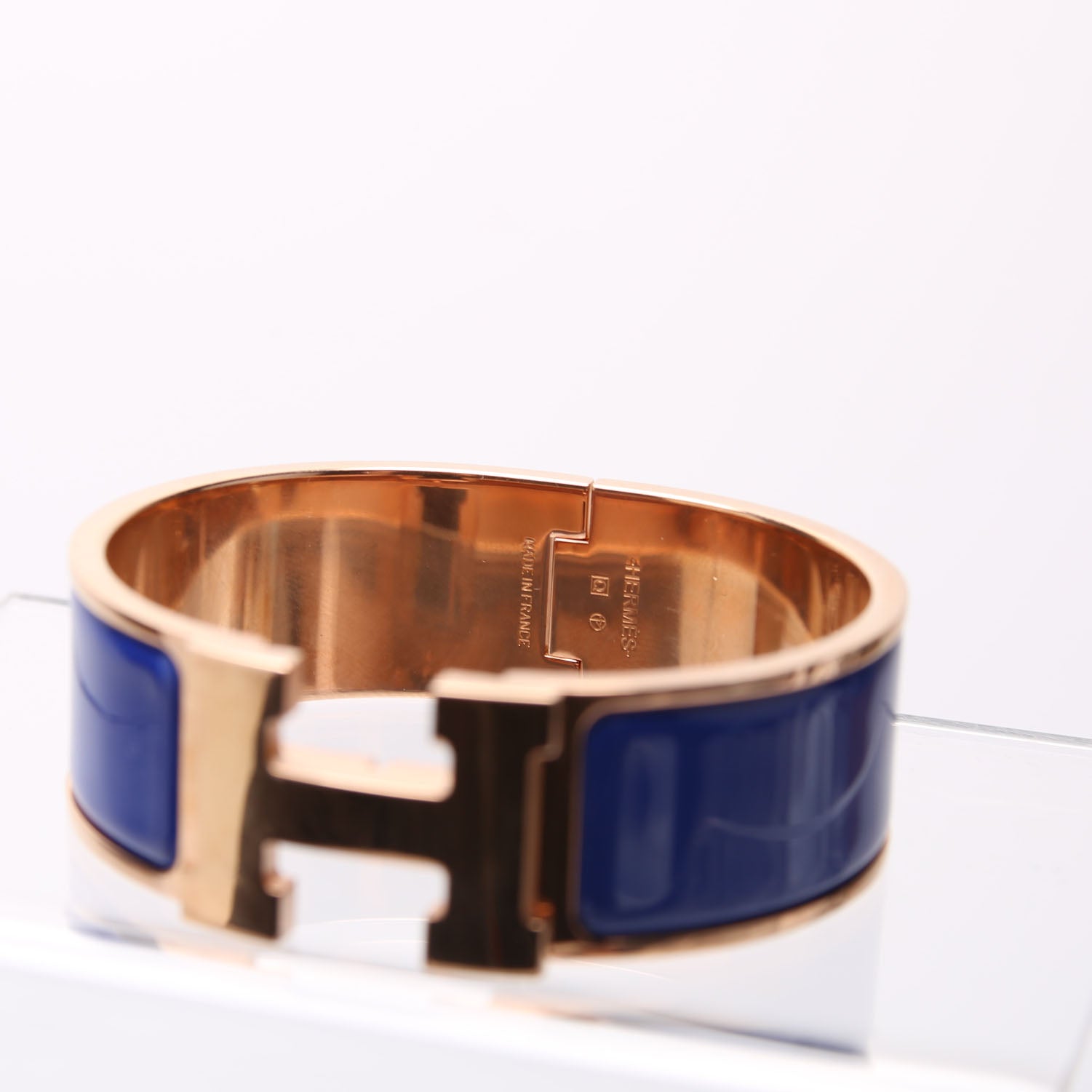 Clic Clac Wide PM Bracelet Gold/Blue