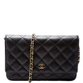 WOC Classic Quilted Caviar RFID Black