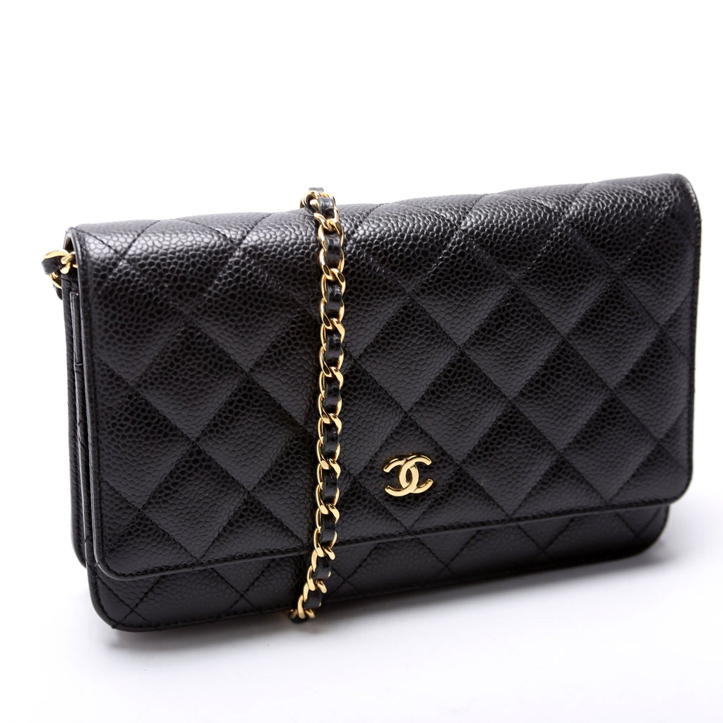 WOC Classic Quilted Caviar RFID Black