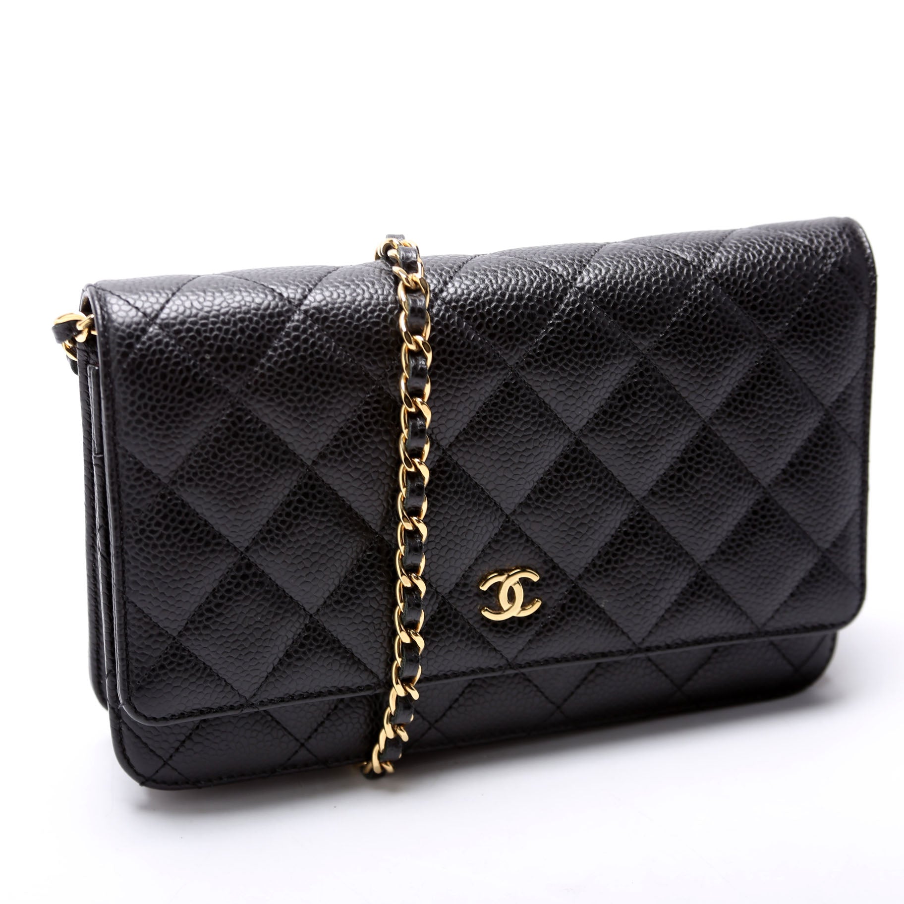 WOC Classic Quilted Caviar RFID Black