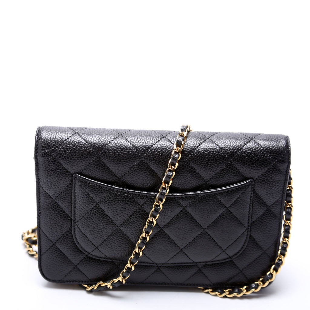 WOC Classic Quilted Caviar RFID Black