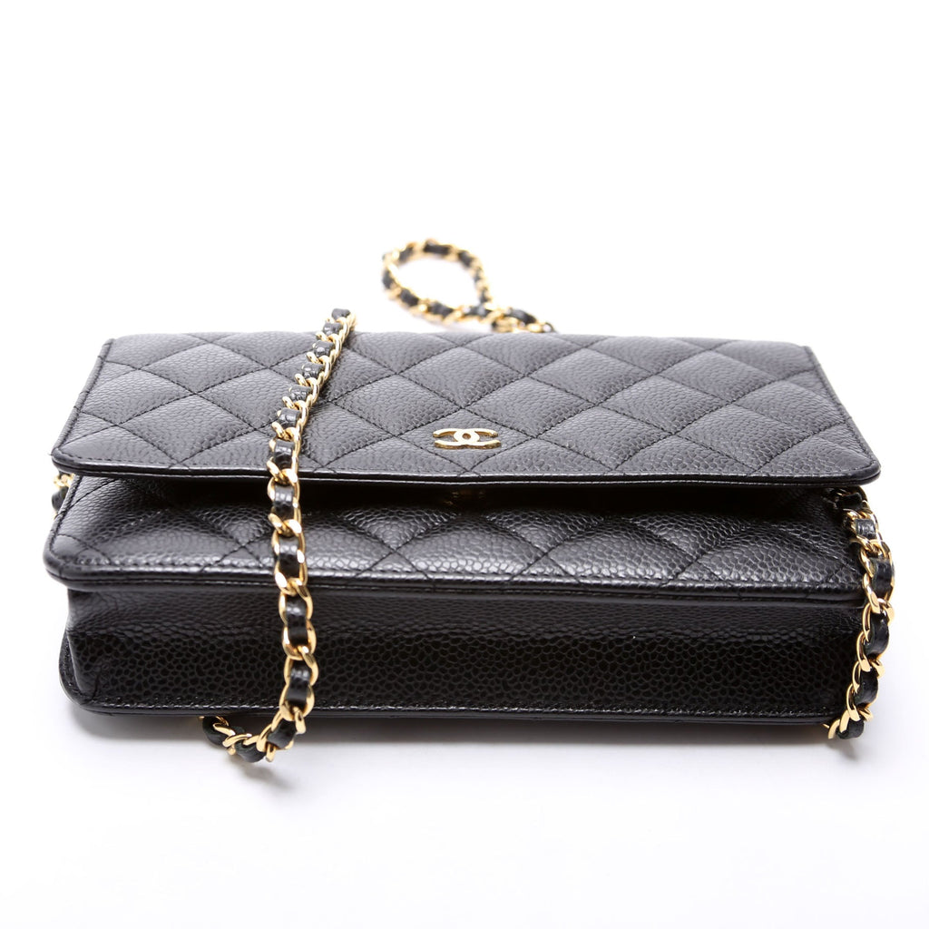 WOC Classic Quilted Caviar RFID Black