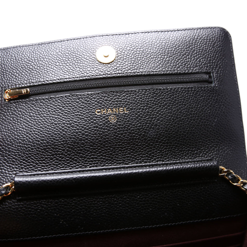 WOC Classic Quilted Caviar RFID Black
