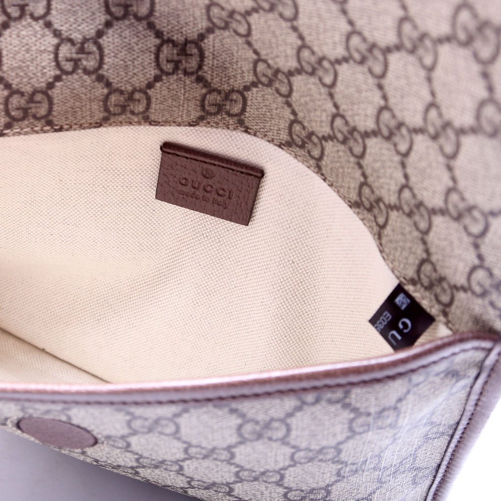 493930 GG Supreme Neo Web Belt Bag Brown