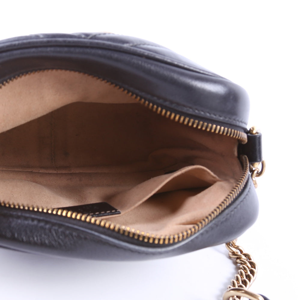 448065 Marmont Mini Camera Bag Black