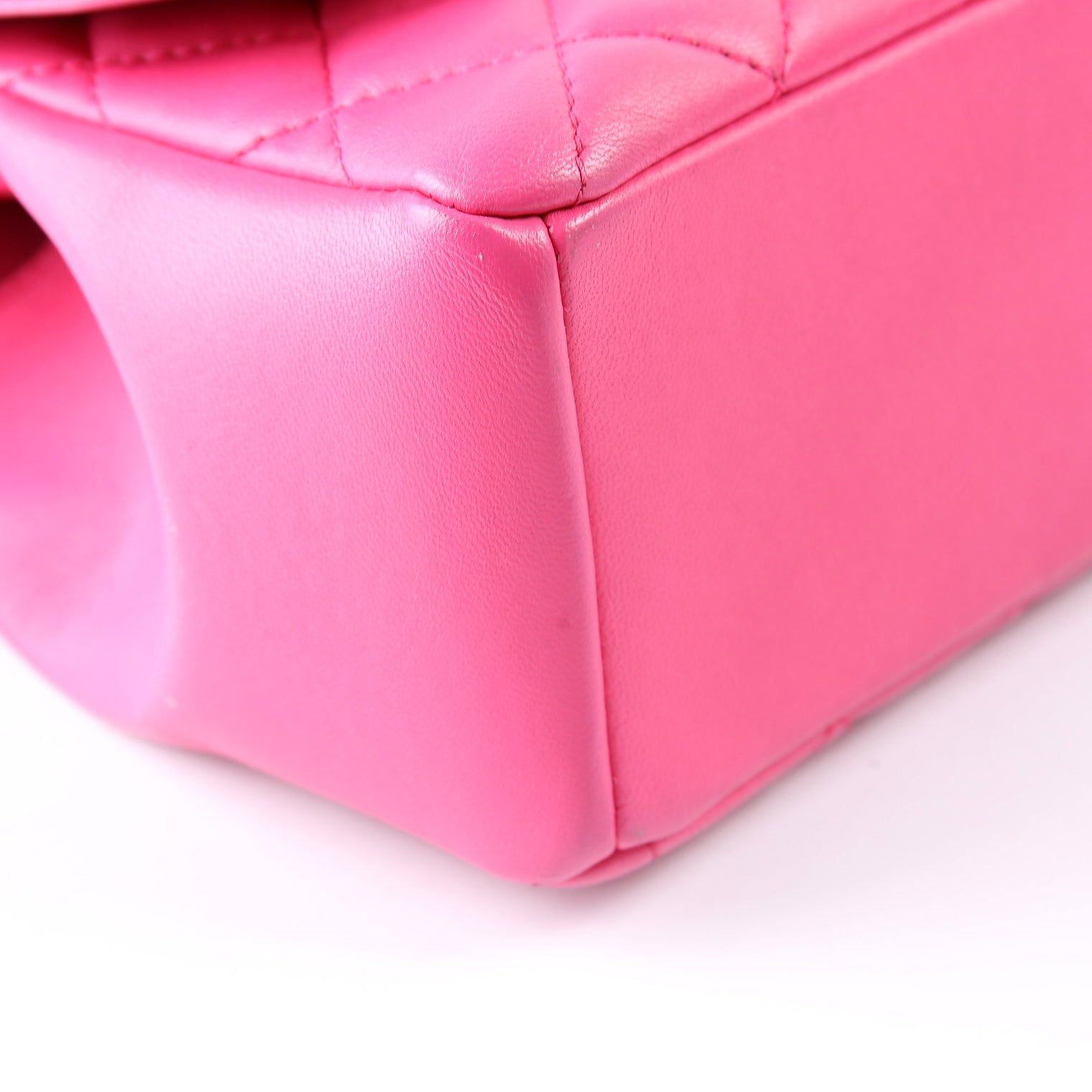Mademoiselle Flap Bag Quilted Lambskin 21M Pink