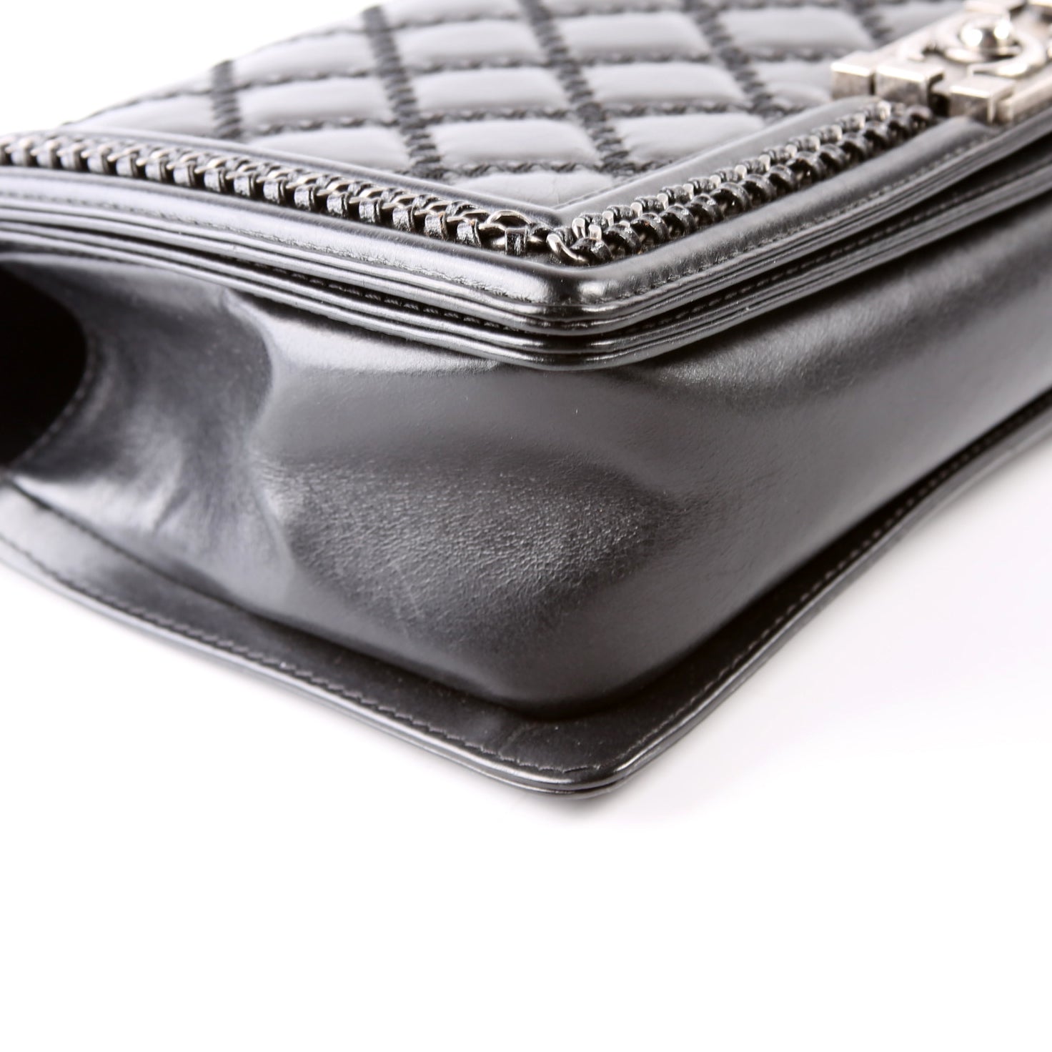 Boy Flap Medium Old Top Handle 21M Black
